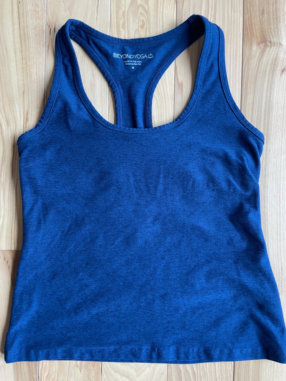 Spacedye Step Up Racerback Tank beyond yoga navy medium